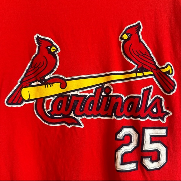 MLB STL Cardinals Youth Large Dexter Fowler Red TShirt Baseball St Louis - Picture 2 of 5